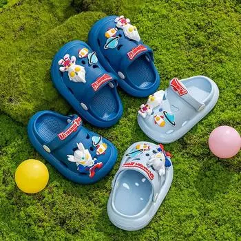 Ultraman Tiga Children s Hole Shoes Boy Cartoon Beach Bag Heel Stomping Shit Non-slip and Wear-resistant Cerro Cool Slippers 13 yards foot length 12.5cm corresponds to 17-19