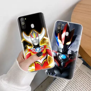 Чехол Ultraman TPU для iPhone XR 7 8 14 15 11 12 13 X XS Pro Max Xiaomi Redmi 13C Note 9 Samsung A22 S23 S24 Ultra Plus VIVO iPhone 11 Pro аэро
