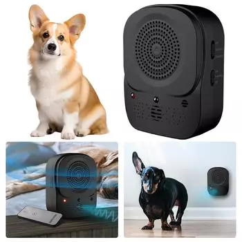 Ultrasonic Dog Barking Stop Device 4 Level Dog Bark Stopper Waterproof Dog Barking Control Devices for Small Medium Large Dogs чёрный