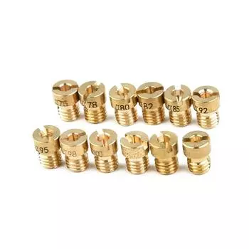 Улучшение подачи топлива для гонок с помощью комплекта из 12 главных жиклеров карбюратора 75 102 для гоночного карбюратора Dellorto PHBG ADDS CHINA