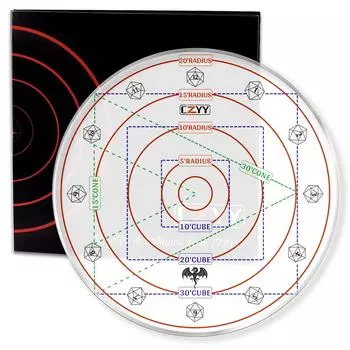 Улучшение шаблона урона по области заклинания сверхбольшого размера до 30-футового куба 30-футовый угловой акриловый маркер области эффекта с подарочной коробкой Настольная ролевая игра Аксессуары Подземелья