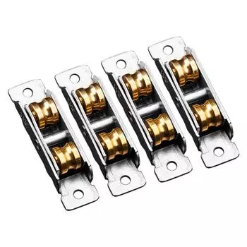 Улучшения Металлические Ролики для Раздвижных Окон Одинарные Колеса Шкивы Ролики для Раздвижных Дверей Шкафа Фурнитура для Распашных Окон для Проекта 14B