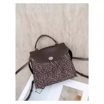 Улучшенная матовая сумка с леопардовым принтом, сумка-мешок Niche, большая вместимость, универсальный рюкзак для поездок на работу, женская сумка