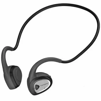 Улучшенное качество звука Костная проводимость Воздушная проводимость YAMIPHO Wireless не блокирует утечку звука Bluetooth Звуковая гарнитура R10 Black [модель 2024 г.,