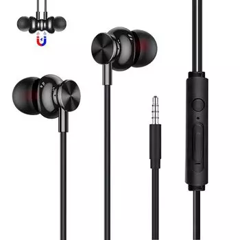 Улучшенные проводные игровые наушники длиной 3 м с громкостью звука HIFI, совместимые с играми на ПК, и черные [модель 2025 года] наушники, разъем 3,5 мм, кабель, чёрный