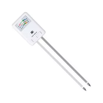 Улучшенный тестер почвы Многофункциональный измеритель влажности почвы Универсальный инструмент для анализа почвы АБС для влажности света питательных веществ белый