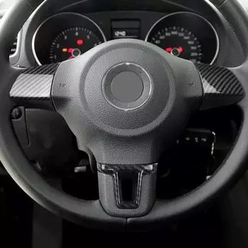 Улучшите внешний вид салона вашего автомобиля с помощью отделки рулевой панели с текстурой из углеродного волокна для Golf 6 и Bora CHINA