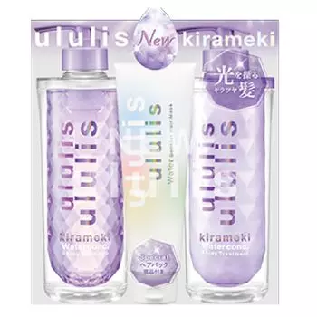 ululis kirameki Ullis Care Water Conch Shiny Set [Блестящий блеск] 3 предмета [Шампунь/Лечение/Набор для волос]