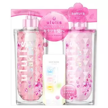 ululis Sakura Care Water Conch Limited Pair Set 340 мл Treatment 335 г 4step Travel [Блестящий блеск] [Шампунь / / Набор] 2024 Limited