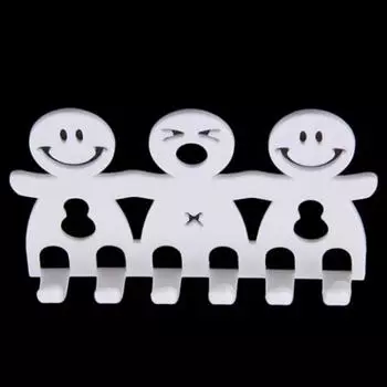 Улыбающееся лицо, ванная комната, кухня, зубная щетка, держатель для полотенец, настенная присоска, крючок, подставка