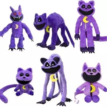 Улыбающиеся твари, плюшевые игрушки, улыбающиеся твари, Catnap Dogyday Dogday Cat Nap, кукла Catnat, мягкая игрушка, подушка-пелюш, подарочный набор