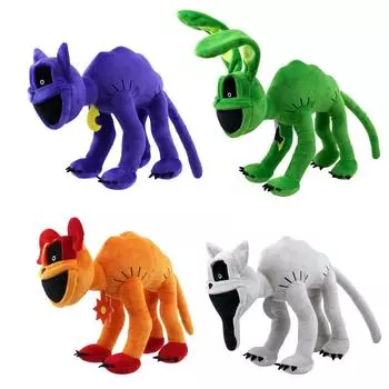 Улыбающиеся звери, животные, плюшевые игрушки, куклы, милые мультяшные мягкие игрушки, подарок на день рождения, Рождество для детей