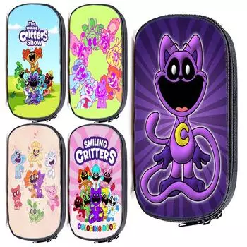 Улыбающийся пенал с изображением зверька Catnap Dogday Kawaii школьные принадлежности сумка для ручек мультфильм студенты сумка для хранения канцелярские игрушки подарок 1