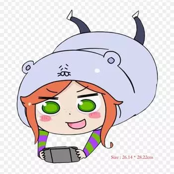 Улыбка Химоуто Умару-чан, термонаклейка на одежду, моющаяся футболка «сделай сам», термонаклейка на заплатку для одежды