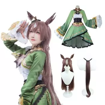 Uma Musume Косплей Satono Diamond Косплей Natural Brilliance Косплей Uma Musume Косплей Костюм Маскировка Событие Хэллоуин Костюм Школьный Фестиваль