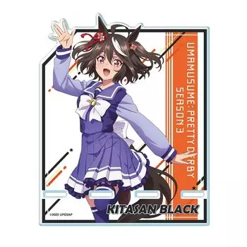 Uma Musume Pretty Derby Сезон 3 Акриловая подставка для смартфона Kitasan Черная униформа Оригинальная иллюстрация ver. АСАН-U002-m01
