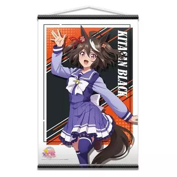 Uma Musume Pretty Derby Сезон 3 B2 Гобелен Китасан Черная Униформа Оригинальная Иллюстрация вер. ТПАН-У002-м01