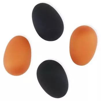 Umarel 4 Piece Set Anal Pieces Anal Ball Egg Shape Silicone Gold Black TaRiss s 3.6cmx5.4cm