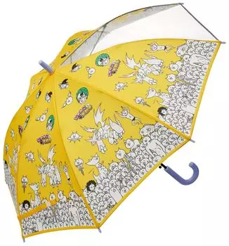 Umbrella 55cm Nyanko Great War For years old Approximately Elementary school students Comes with a transparent window to ensure visibility jump type