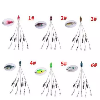 Umbrella Fishing Lure Alabama Rig Head Set Swimming Bait Minnow Fishing Tac AU 4#
