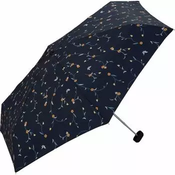 Umbrella Ivy Flower Mini Navy 50cm For Sunny or Rainy Folding Umbrella Wpc. Women s 6076-150 тёмно-синий