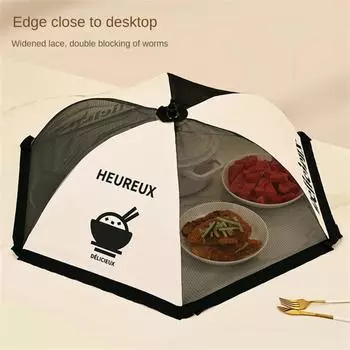 Umbrella Net Dustproof Suspendable Summer Household Universal Cover Fruit Cover Breathable Foldable Encryption Kitchen Food Hood