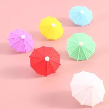 Umbrella Shape Drinking Buddy Cup Identification Sign Mark Tag Wine Glass Charm Cup Label