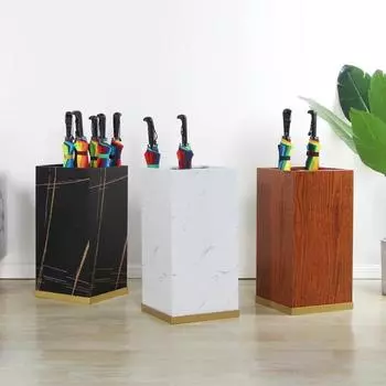 Umbrella Stand Household Umbrella Storage Rack Storefrontl Hotel Lobby Sales Department Commercial Advertising Bucket белый