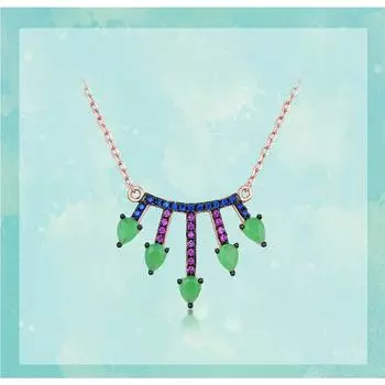 UMCHO, цепочки из чистого серебра 925 пробы, ожерелья, нано-драгоценный камень, ювелирные изделия из серебра 925 пробы для женщин, элегантный подарок на годовщину