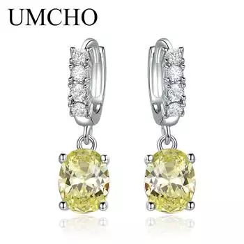 UMCHO Роскошные свадебные серьги с кубическим цирконием, юбилей, день рождения, День святого Валентина, ювелирные изделия, подарки для женщин, жены и девочек