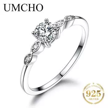 UMCHO Свадебное кольцо с фианитом 5