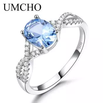 UMCHO Твердое кольцо из стерлингового серебра 925 пробы 5 чистый