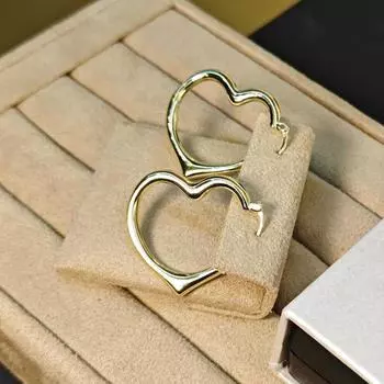 UMCHO женские креативные геометрические серьги-обручи с любовью и сердцем золотого цвета золотой