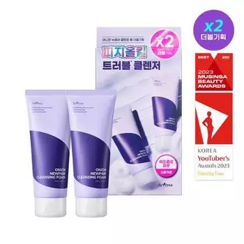 [Уменьшение кожного сала] IsnTree Onion New Fair Cleansing Foam, 150 мл, двойной план, корейское очищение