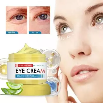 Уменьшите тонкие линии кругов и мешков под глазами Увлажняющий Увлажняющий Укрепляющий Легко впитывающийся ночной лосьон One Size