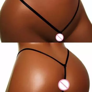 Умеренная эластичность Crotchless трусы сексуальное женское белье стринги