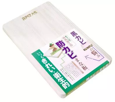 Umezawa Wooden Cutting Mildew 39 x 24 x Thickness Made in Japan 571038 Board, Resistant, Antibacterial, 3cm, белый