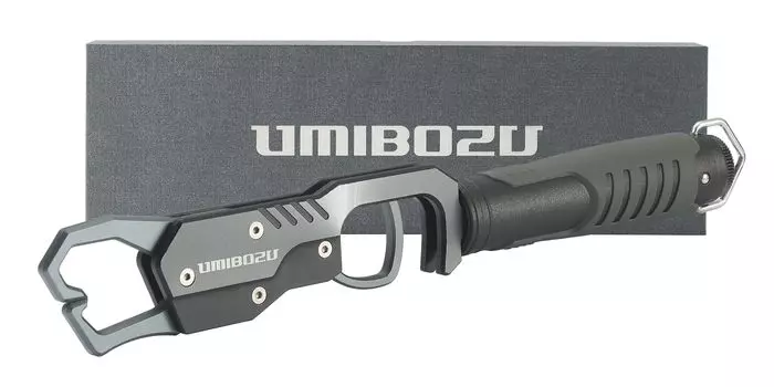 Umibozu Fish Grip Fishing Fish Catch with Scale Fishing Grip Fish Catcher (Metal Gray)