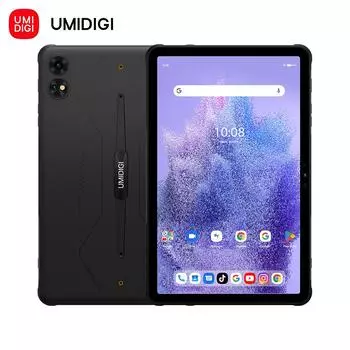 UMIDIGI Active T1 Смарт-защищенный планшет Android 13, 16 ГБ ОЗУ(8+8 ГБ расширенный) 128 ГБ ПЗУ 10000 мАч 11-дюймовый 2K HD 20 Вт планшет 8+128G чёрный