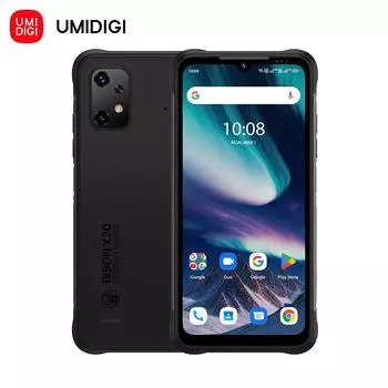 UMIDIGI BISON X20 Прочный NFC-смартфон MTK Helio P60, восьмиъядерный процессор, 6 ГБ, 128 ГБ, 6,53 дюйма, HD, Android 13, 6000 мАч, мобильный телефон
