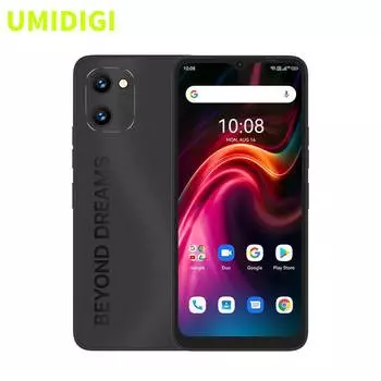 UMIDIGI C1&G1 Max смартфон 6 ГБ 128 ГБ Unisoc T610 Octa-Core 50MP камера 5150mAh аккумулятор Dual SIM мобильный телефон 6+128G чёрный