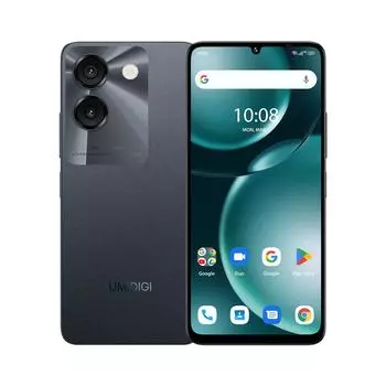UMIDIGI G9A Смартфон Android 14 Сотовый телефон 6,75” 5000 мАч 4G 64G 13MP AI Camera UNISOC Octa-Core Сотовые телефоны 4GB+64GB чёрный