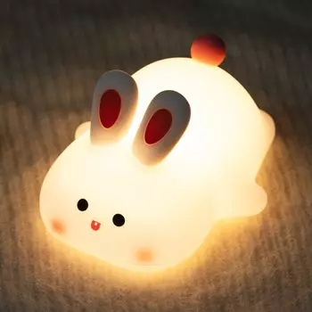 Umimile Rabbit Night Rabbit Bread Indirect Touch Made of Pillowside Soothing Nursing Baby Gift Lamp, Light, Light, Lighting, Dimmable, Rechargeable,