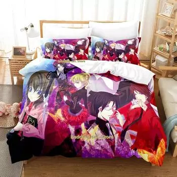 Umineko When They Cry Постельное белье Single Twin Full Queen King Size Bed Set Adult Kids Bedroom Duvetcover Set Anime Bed Sheet 70x133cm 2pcs