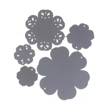 Умирает Записки Цветок 3D Бумага Декор Трафарет Карты Тиснение DIY Резка Металла серебряный