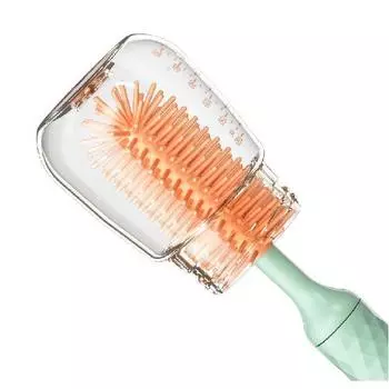 Умная электрическая вращающаяся на 360 градусов 2-уровневая водонепроницаемая автоматическая ручная щетка для мытья бутылок соски электрическая бутылка зелёный