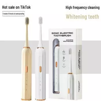 Умная электрическая зубная щетка — для взрослых и детей, автоматическая, зарядка через USB, водонепроницаемая