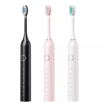 Умная электрическая зубная щетка для взрослых, шесть режимов чистки, мягкая щетина, зарядка через USB, аккумулятор 800 мАч - подарочный набор