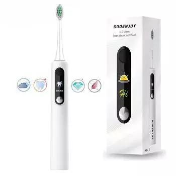 Умная электрическая зубная щетка Sonic с ЖК-экраном NB-1, режим «сделай сам», очиститель для взрослых, автоматическая водонепроницаемая зубная щетка IPX7