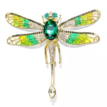 Умная брошь в виде стрекозы, женская, высокого класса, с чувством ниши, брошь со стразами, аксессуары, изысканная мода, универсальная булавка для одежды
